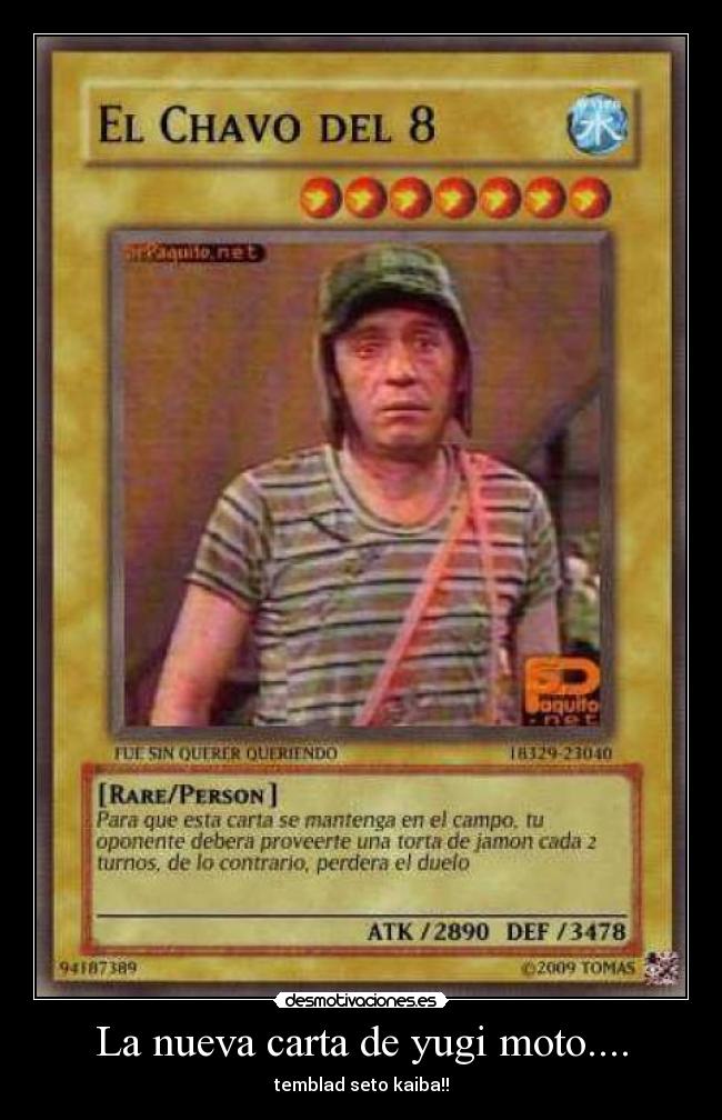 La nueva carta de yugi moto.... -