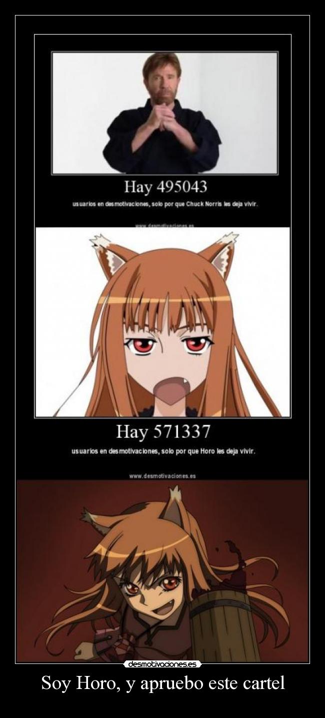 Soy Horo, y apruebo este cartel -