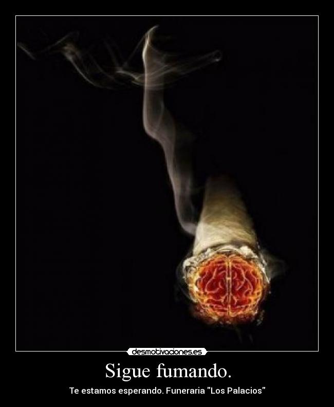 carteles cigarrillos fumar mata funeraria morirse cancer desmotivaciones