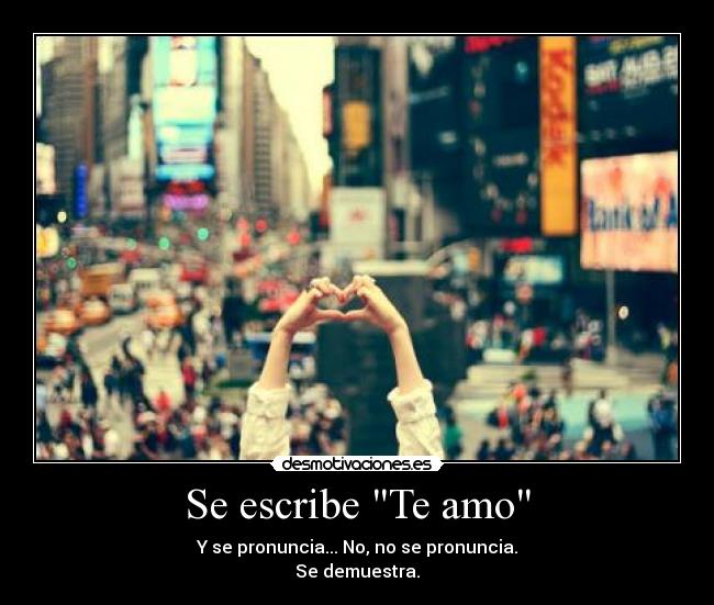 Se escribe Te amo -