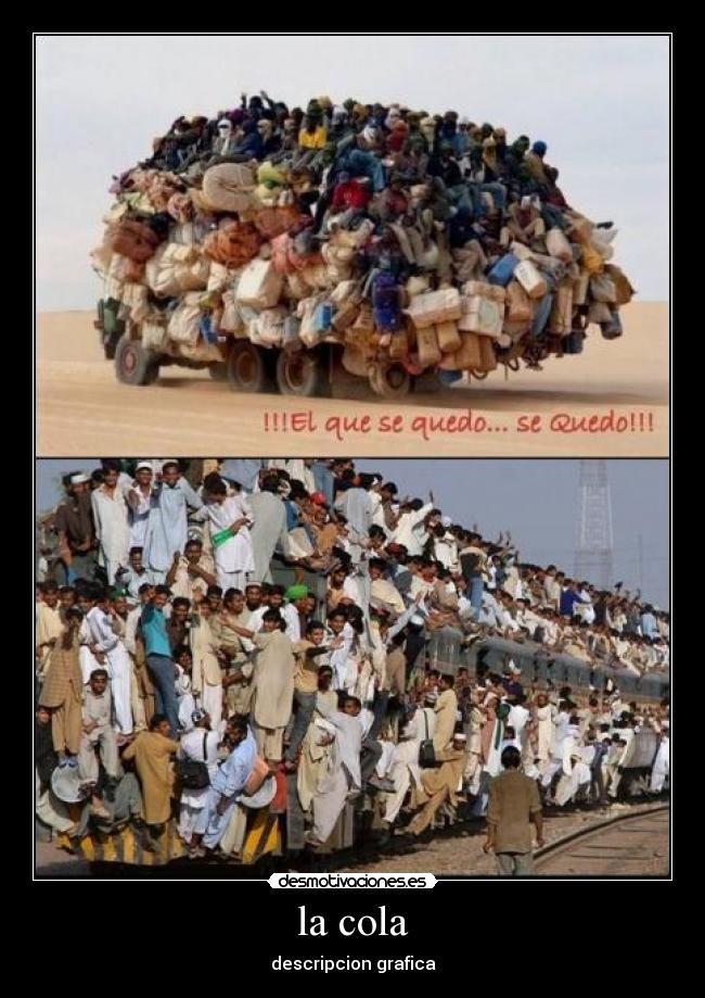 la cola - descripcion grafica