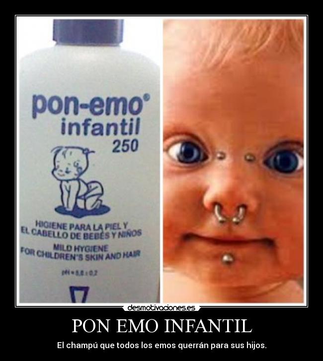 PON EMO INFANTIL - El champú que todos los emos querrán para sus hijos.