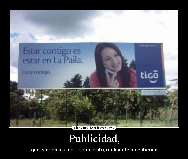 Publicidad, -