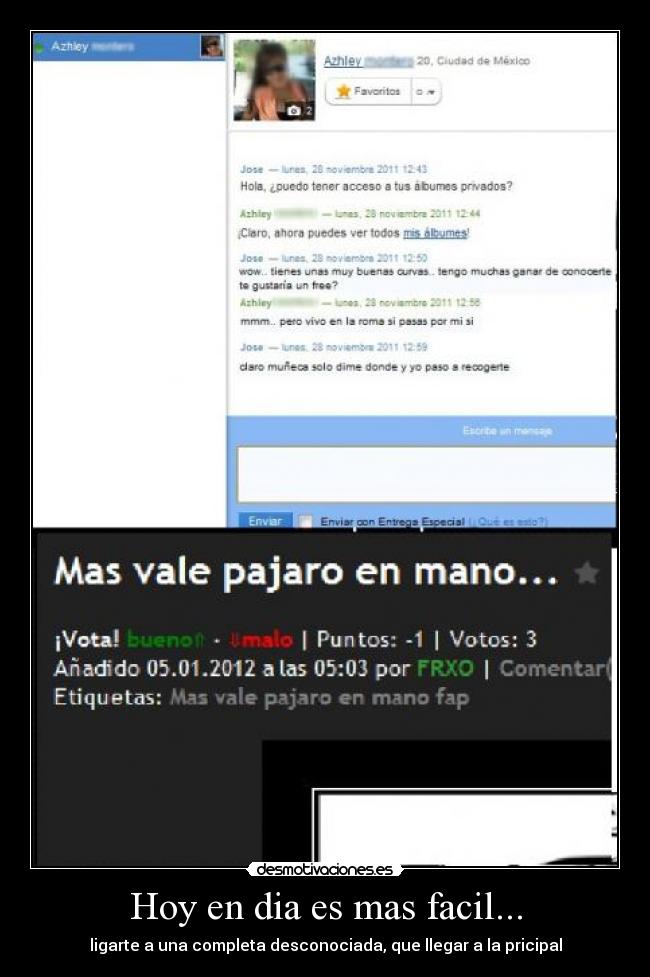 carteles hoy dia mas facil ligarte una completa desconociada que llegar pricipal desmotivaciones