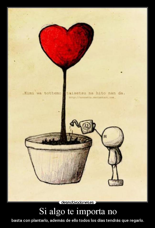 carteles importa algo basta con plantarlo todos dias regarlo desmotivaciones