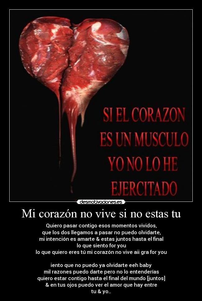 Mi corazón no vive si no estas tu - 