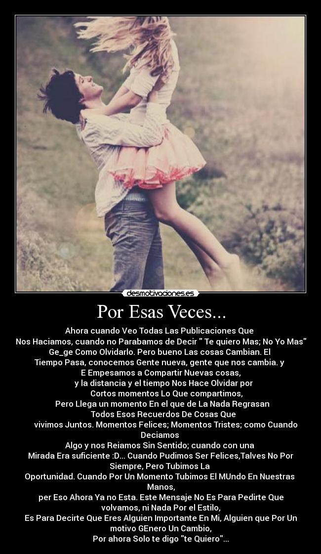 Por Esas Veces... -