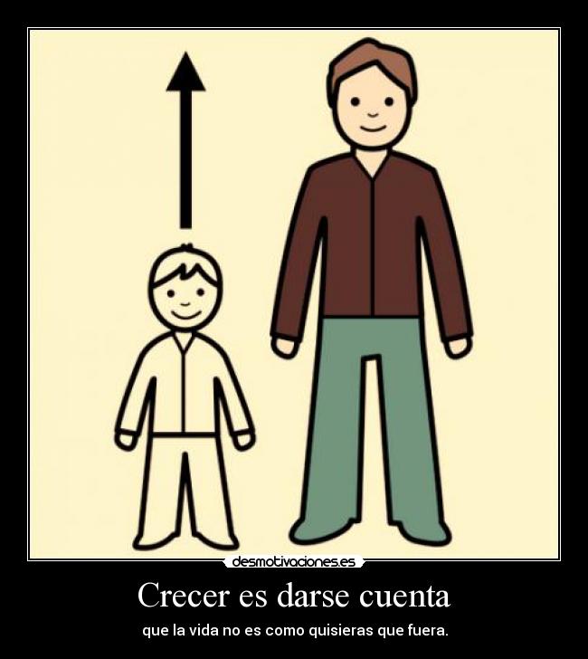 Crecer es darse cuenta -