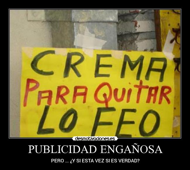 PUBLICIDAD ENGAÑOSA -