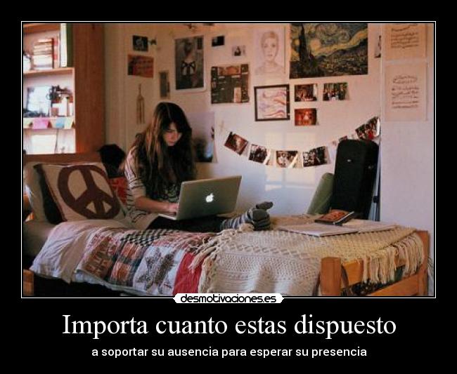 Importa cuanto estas dispuesto -