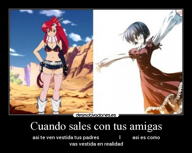 Cuando sales con tus amigas -