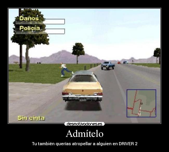 Admítelo - Tu también querías atropellar a alguien en DRIVER 2