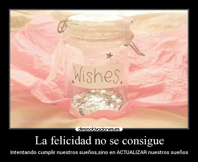 La felicidad no se consigue - 
