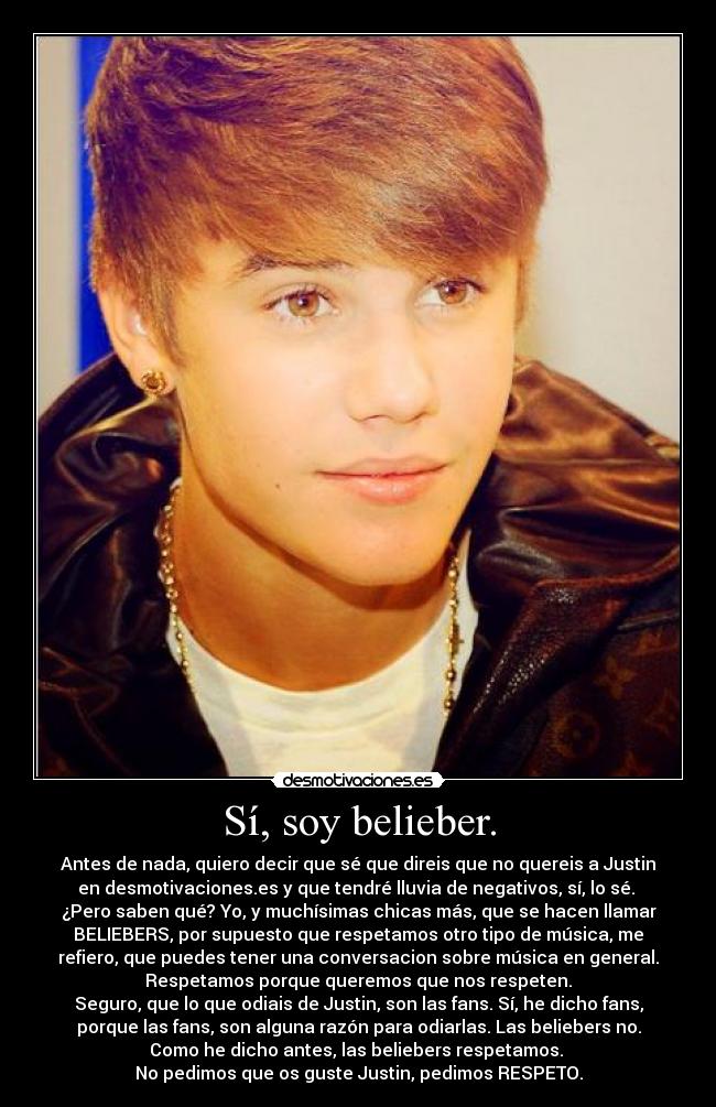 Sí, soy belieber. - 
