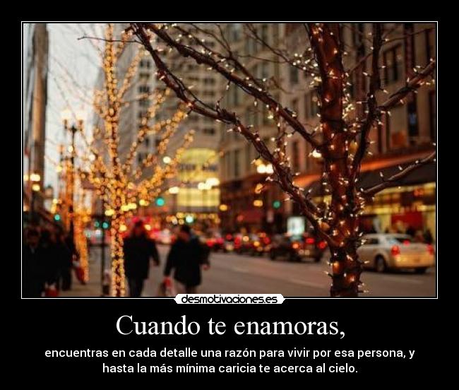Cuando te enamoras, - 