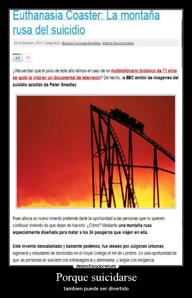 Porque suicidarse - tambien puede ser divertido