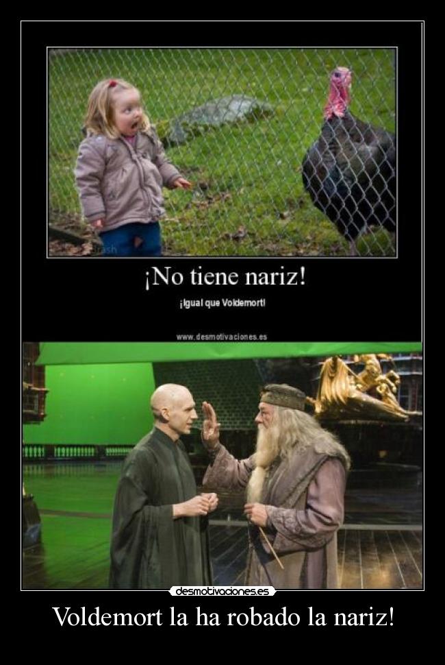 Voldemort la ha robado la nariz! - 
