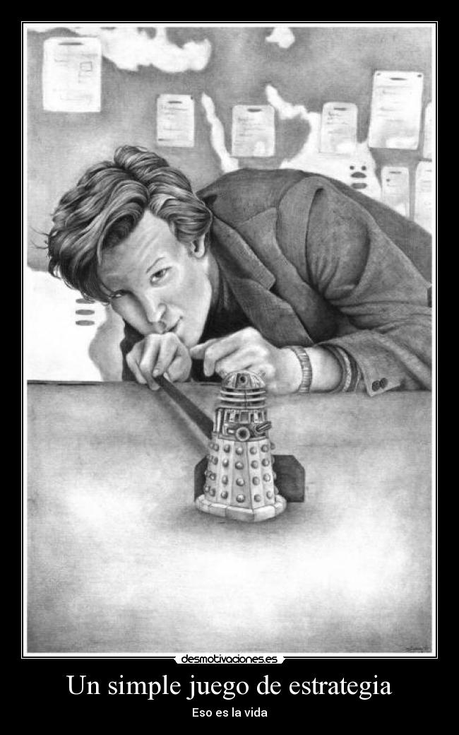 carteles clantimelord doctor who matt smith dalek like game desmotivaciones