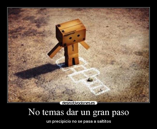 carteles danbo ayuda vida diaria por eso uso pero que empieza cansar pero aprecio desmotivaciones