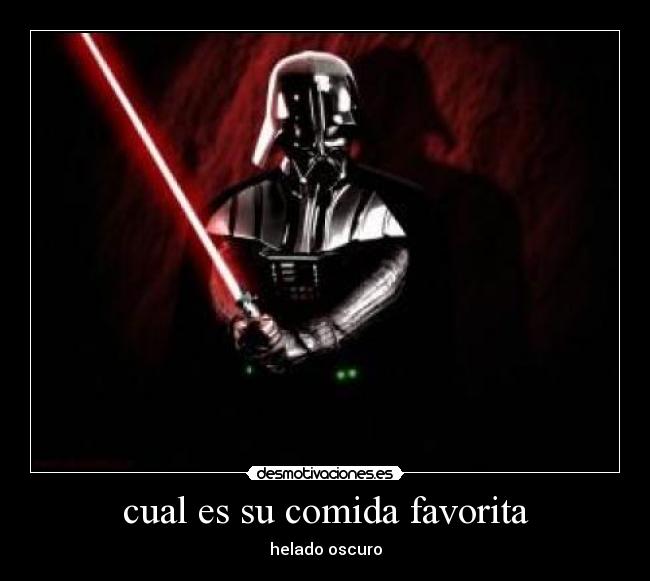 carteles comida darth vader chiste malo desmotivaciones