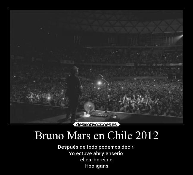 Bruno Mars en Chile 2012 - 