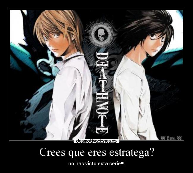 carteles death note estrategias anime desmotivaciones