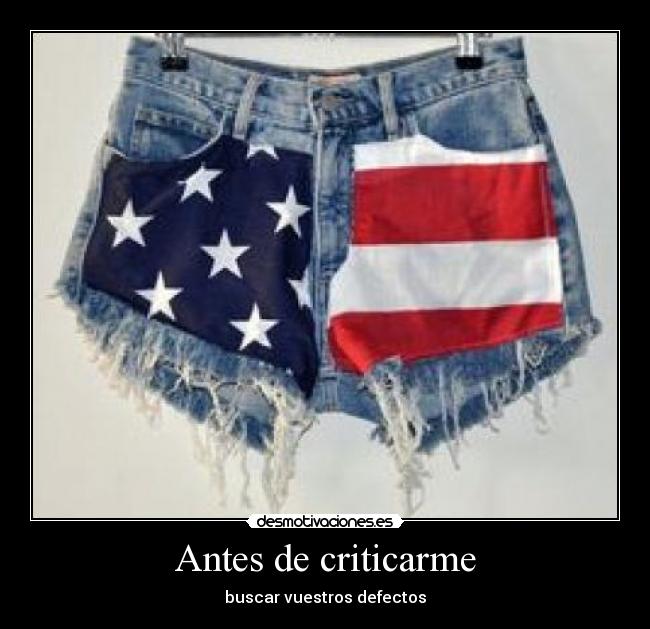 Antes de criticarme - buscar vuestros defectos