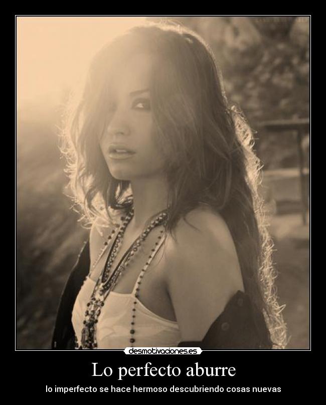 Lo perfecto aburre - 