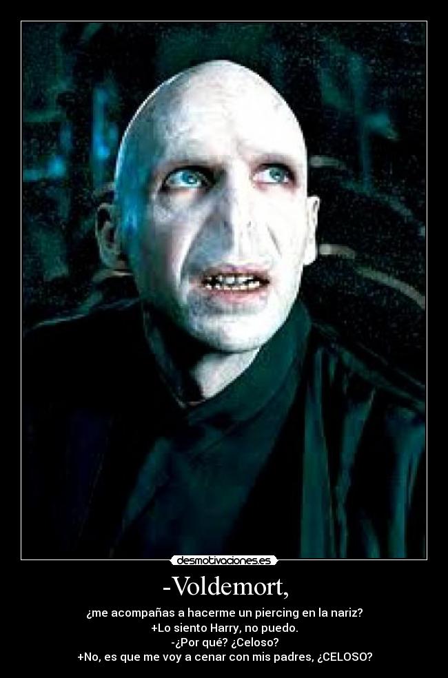 carteles voldemort nariz harry padres desmotivaciones