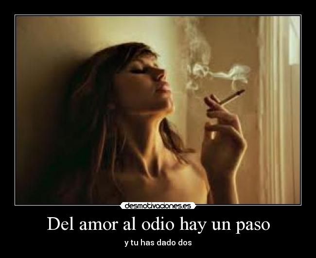 Del amor al odio hay un paso - 