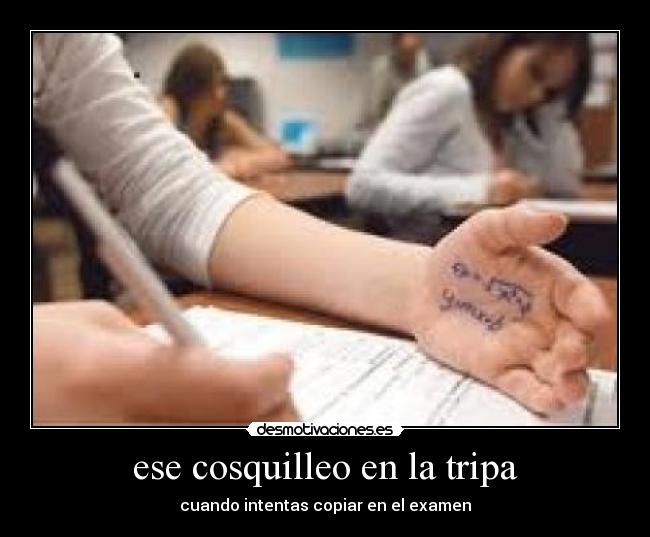 ese cosquilleo en la tripa -