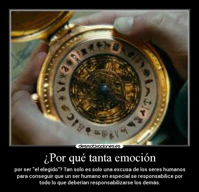 ¿Por qué tanta emoción -