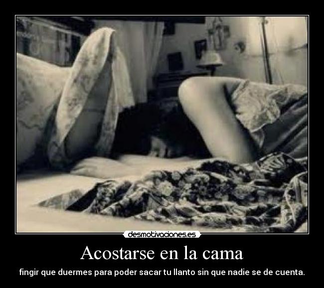 Acostarse en la cama - 