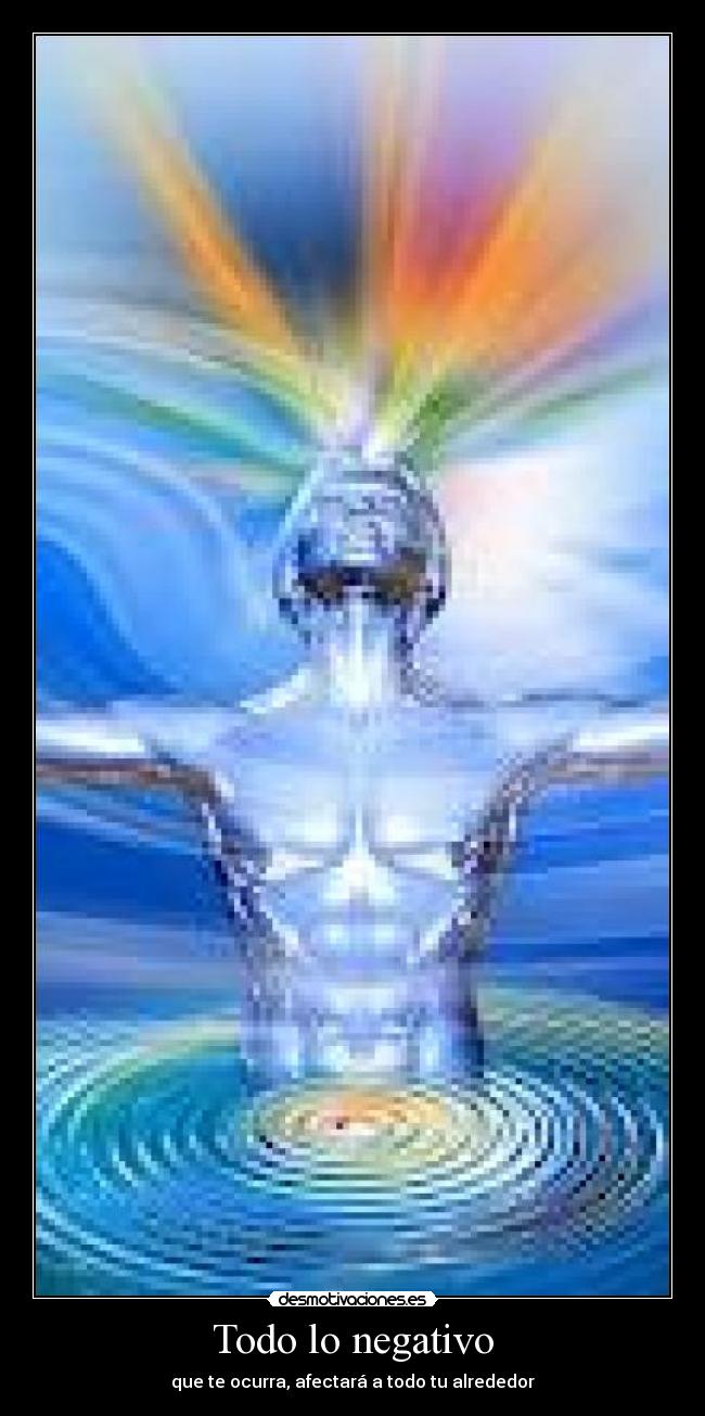 Todo lo negativo - que te ocurra, afectará a todo tu alrededor