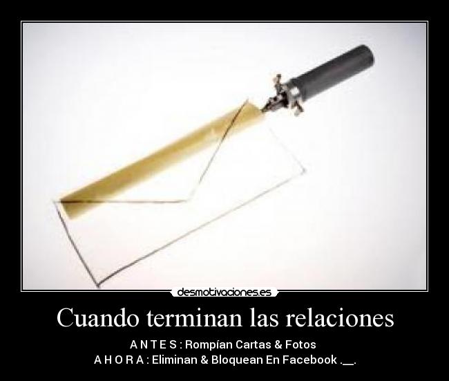 Cuando terminan las relaciones -