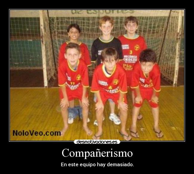 Compañerismo - En este equipo hay demasiado.