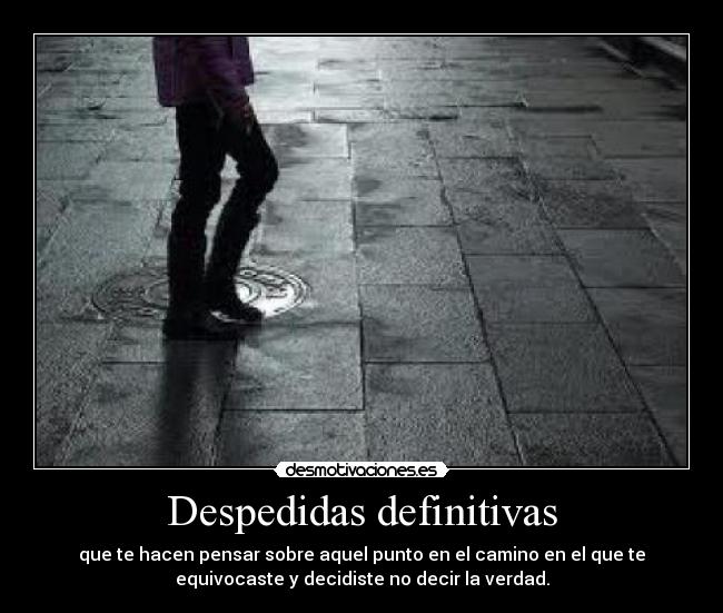 Despedidas definitivas -