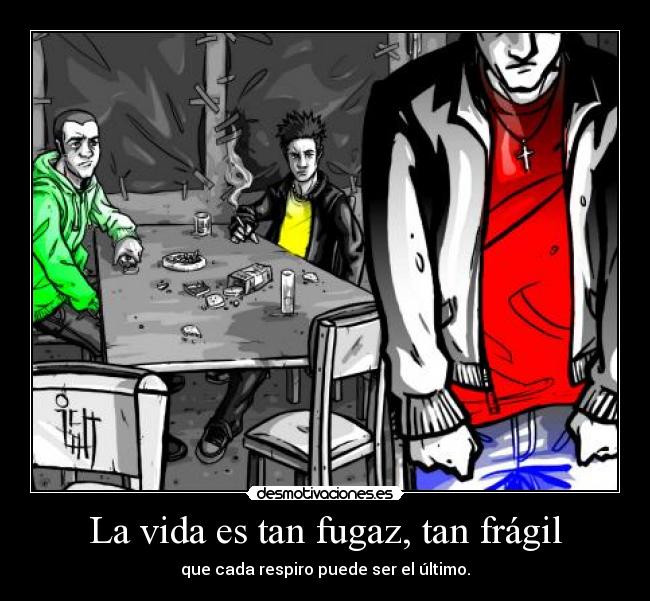 La vida es tan fugaz, tan frágil - 