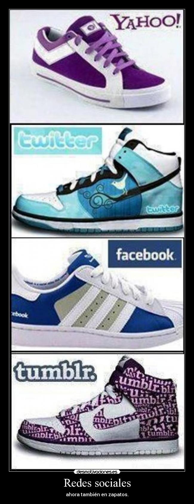 Redes sociales - ahora también en zapatos.