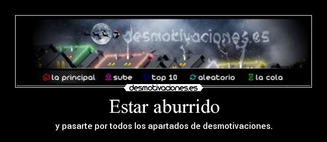 Estar aburrido - 