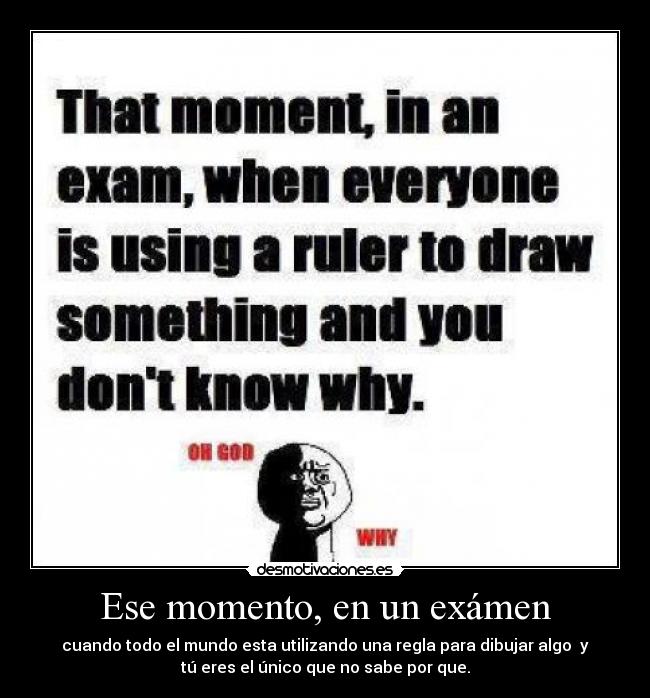 carteles examen tension desmotivaciones