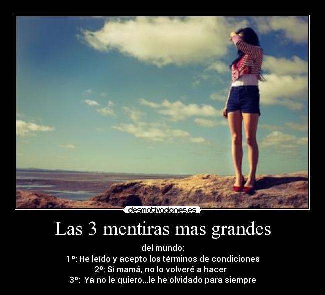 Las 3 mentiras mas grandes - 