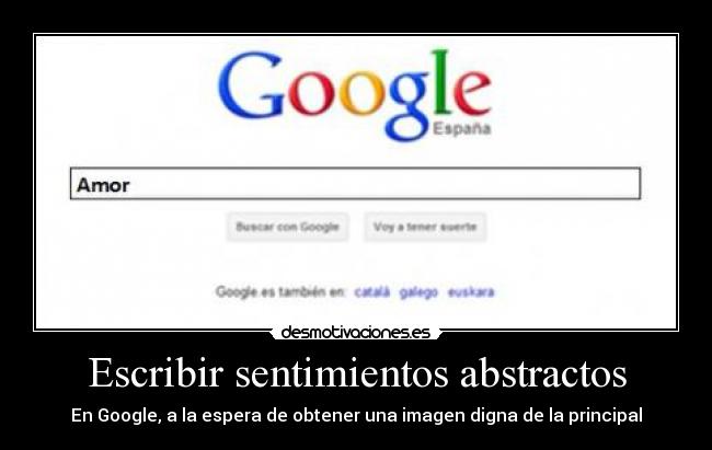 Escribir sentimientos abstractos - 