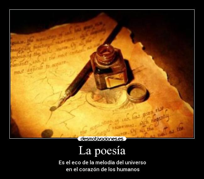 La poesía - 