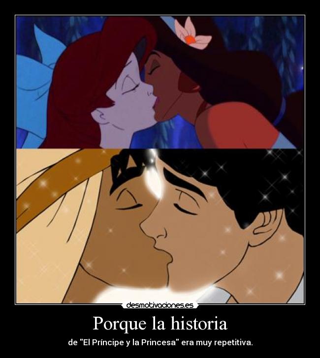 carteles historia lesbianas gays principe princesas yuri yaoi desmotivaciones