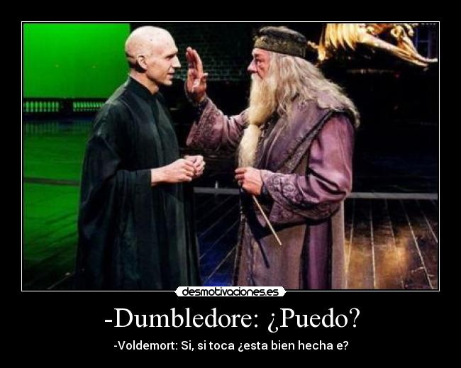 carteles nariz voldemort dumbledore desmotivaciones