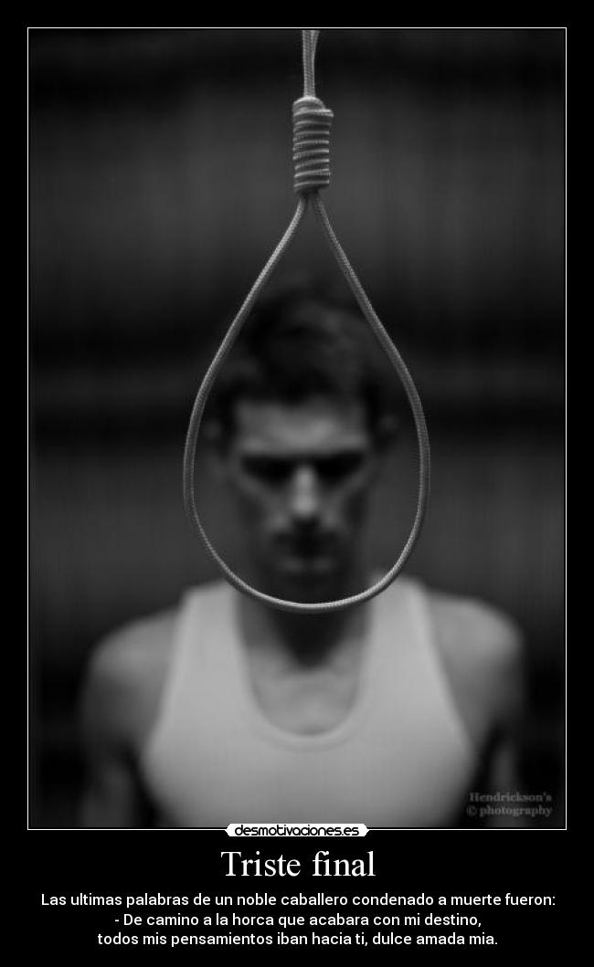Triste final -