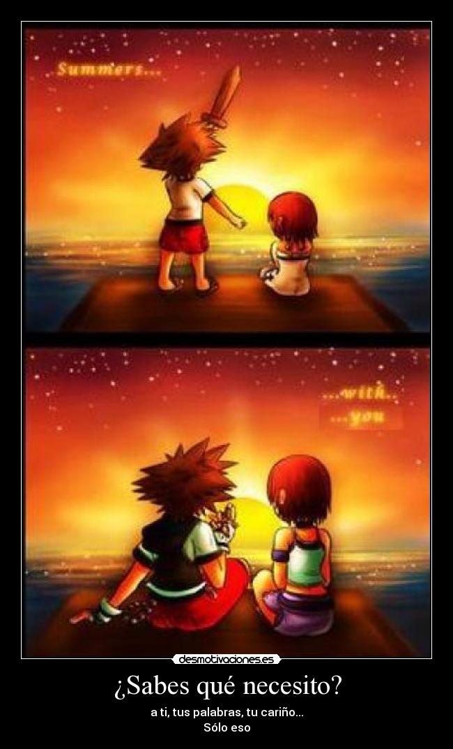 ¿Sabes qué necesito? - 