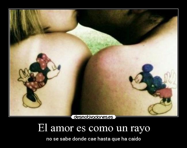 El amor es como un rayo -