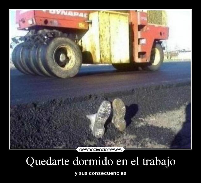 Quedarte dormido en el trabajo - 